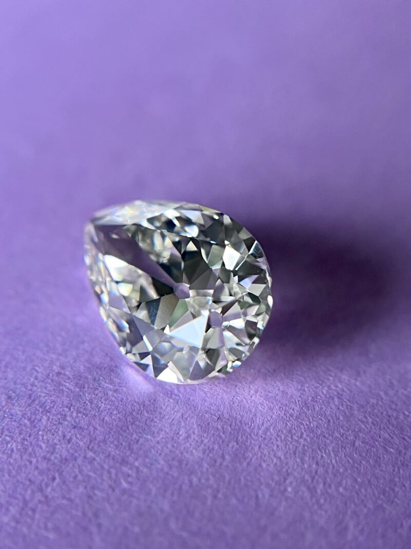 Old Mine Pear Cut Diamond, 3.66 Carats - Image 3
