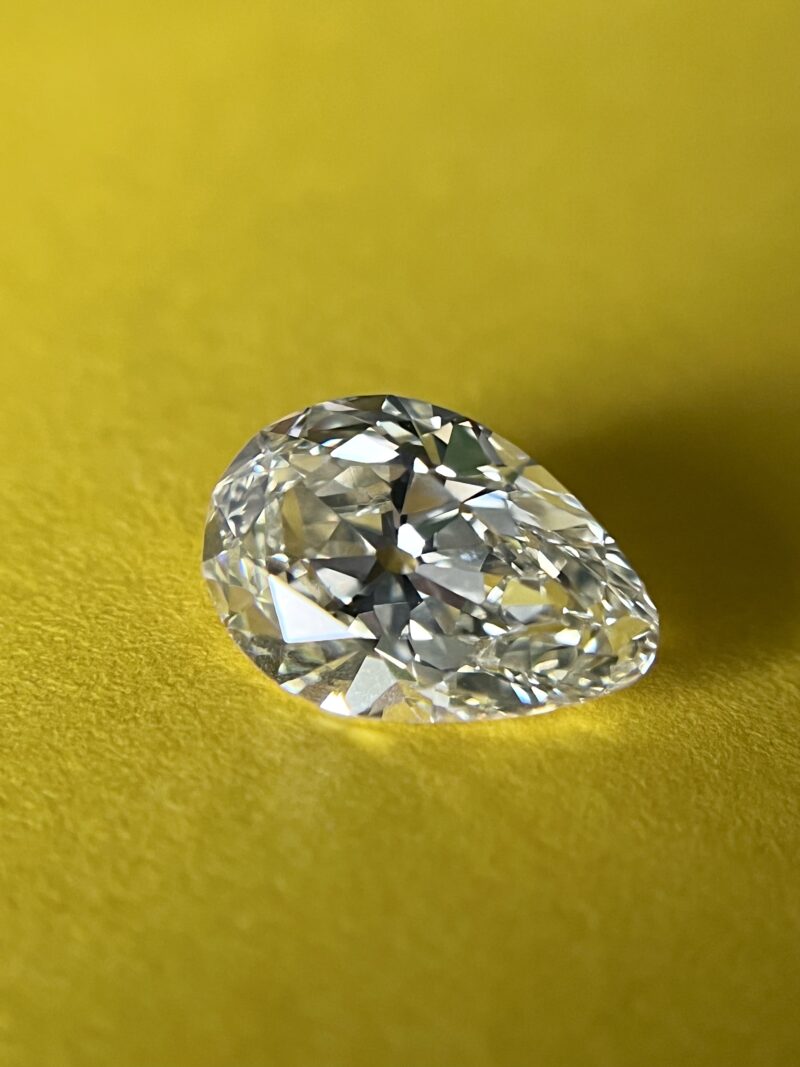 Old Mine Pear Cut Diamond, 3.66 Carats - Image 2