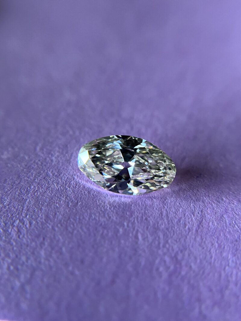 Old Mine Cut Moval Diamond, 2.42 Carats