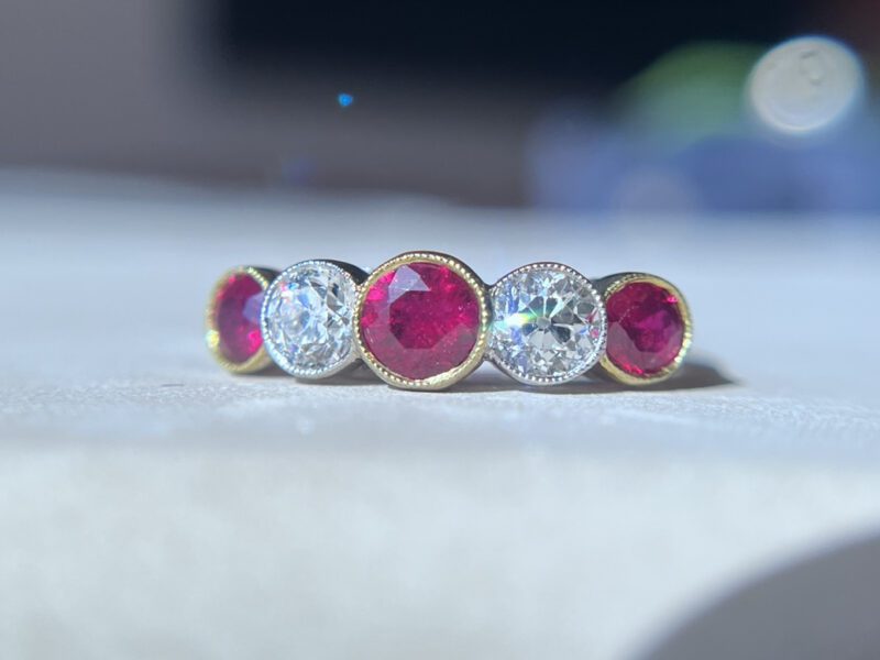 Art Deco Ruby and Diamond Ring