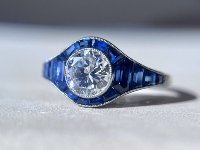 Antique Diamond and Sapphire Ring (Sold)