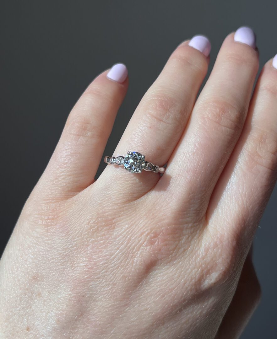 Early 20th Century Old European Cut Diamond Ring