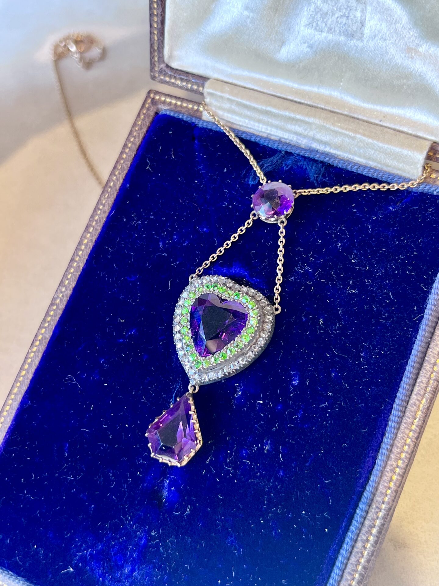 Amethyst Suffragette Pendant circa 1910 - Image 3
