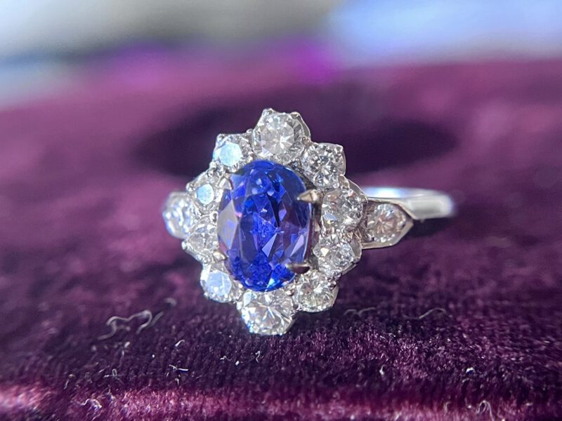 Rare Unheated Purple Sapphire Ring