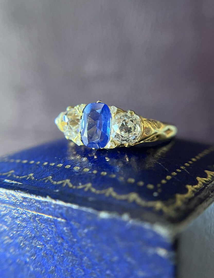 Rare Kashmir Sapphire Ring circa 1890