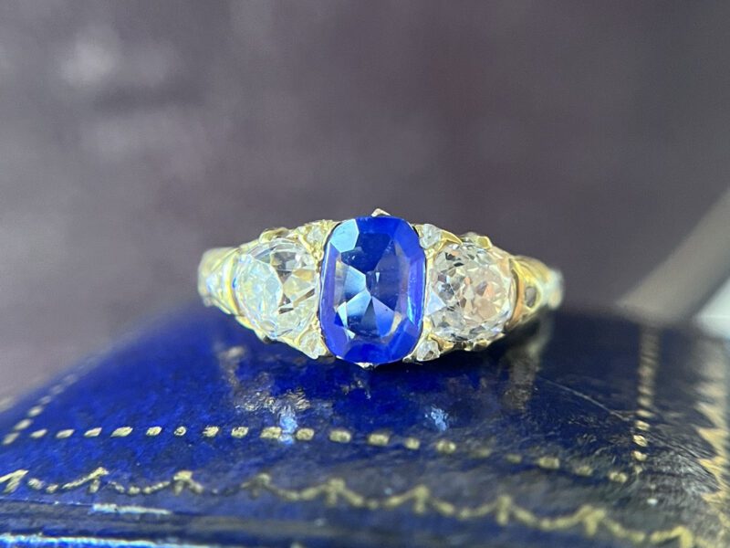Rare Kashmir Sapphire Ring circa 1890