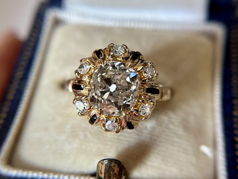 A Victorian Old Mine Cut Diamond Ring